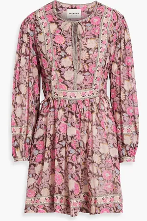 Marant Etoile Gilinesia printed cotton-voile mini dress - - FR 34