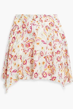 Isabel Marant Perrine floral-jacquard mini skirt - Pink - FR 34