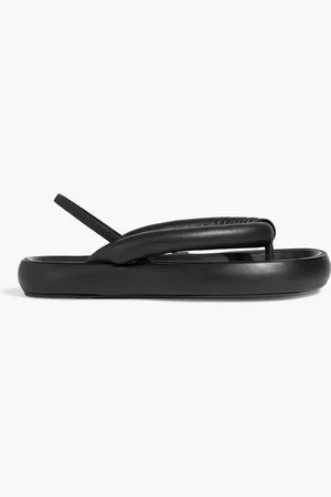 Isabel Marant Orene padded leather platform slingback sandals - - EU 41