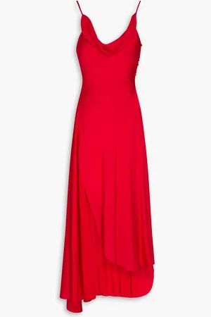 Nicholas Draped chiffon and stretch-silk satin maxi dress - - US 0