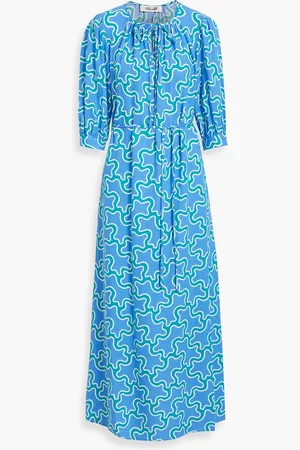 【DIANE von FURSTENBERG】メッシュ フローラルマキシワンピース 花柄 DIANE von FURSTENBERG(ダイアンフォンファステンバーグ