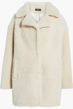 Muubaa Shearling coat - White - UK 10