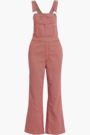 RAG&BONE Striped cotton-blend twill overalls - - L