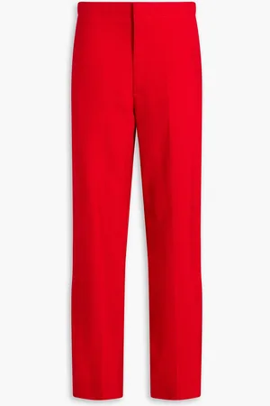 Victoria Beckham Slub woven tapered pants - - UK 14