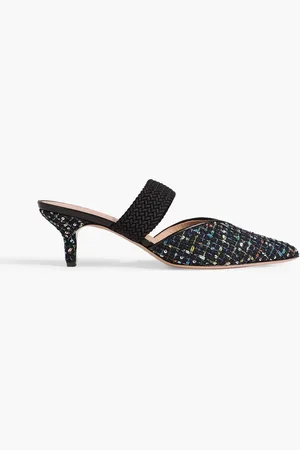 MALONE SOULIERS Maisie 45 sequin-embellished tweed mules - - EU 36.5
