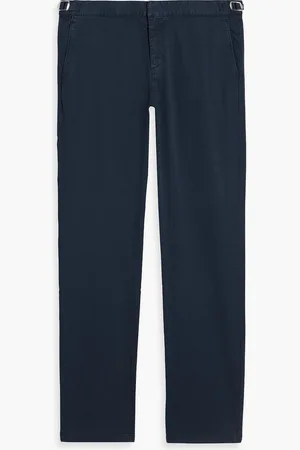 Orlebar Brown Campbell tapered cotton-blend twill chinos - Blue - 32
