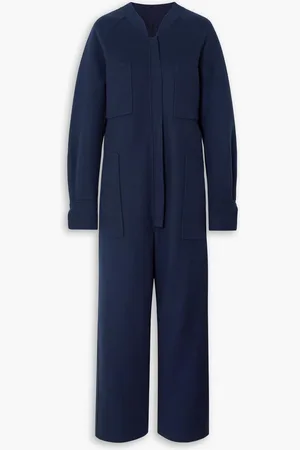 Kassl Editions Wool-felt jumpsuit - Blue - XS