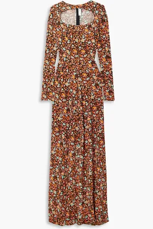 Victoria Beckham Cutout floral-print jersey maxi dress - - UK 4