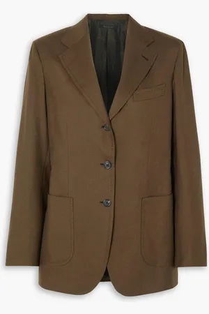 BRIONI Wool-blend twill blazer - - IT 40