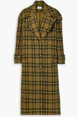 ZIMMERMANN Checked wool-tweed coat - Green - 4