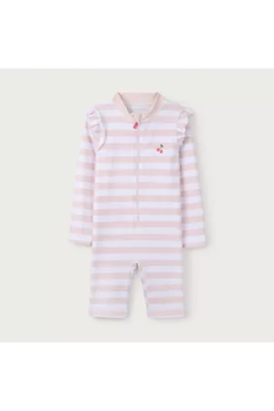 The White Company Recycled-Nylon Cherry Surfsuit (18mths–6yrs), , 1 1/2 - 2Y