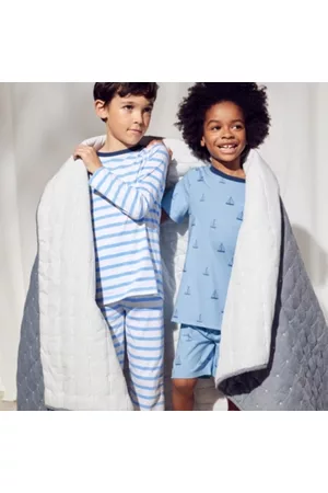The White Company Sailboat & Stripe Pyjamas – Set of 2 (1–12yrs), , 7-8Y