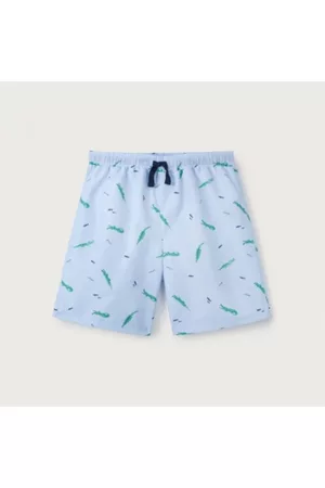 The White Company Recycled-Polyester Crocodile Swim Shorts (0–18mths), , 0-3M