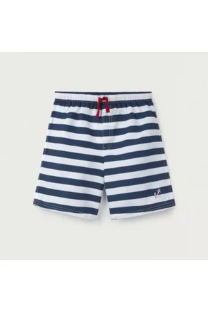 The White Company Boys Swim Shorts - Stripe Recycled-Polyester Swim Shorts (0–18mths), , 3-6M