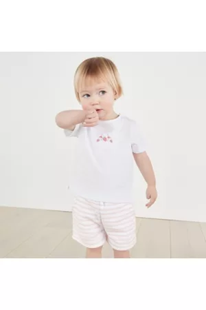 The White Company Girls Sets - Terry Shorts & T-Shirt Set (0–18mths), , 1-1 1/2Y