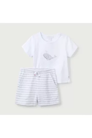 The White Company Whale T-Shirt And Terry Shorts (18mths–6yrs), , 3-4Y