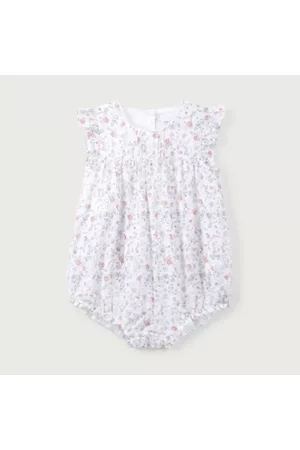 The White Company Summer Floral Frill Bubble Romper (0–24mths), , 1 1/2 - 2Y
