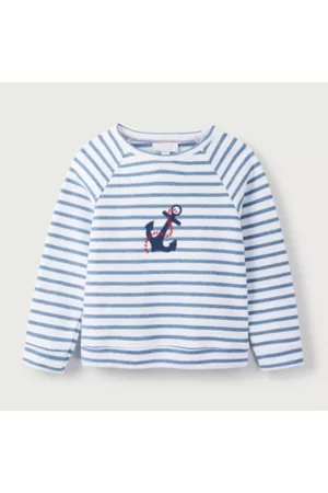 The White Company Anchor Stripe Sweatshirt (18mths–6yrs), , 1 1/2 - 2Y