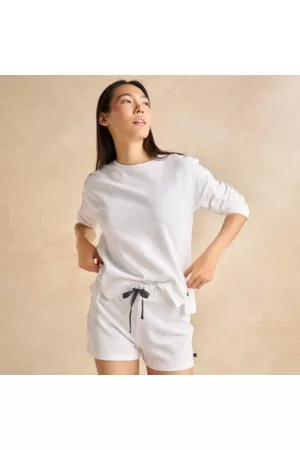 The White Company Shorts - Organic-Cotton Loopback Shorts, , XS