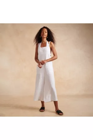 The White Company Women Graduation Dresses - Linen Dungarees, , 14