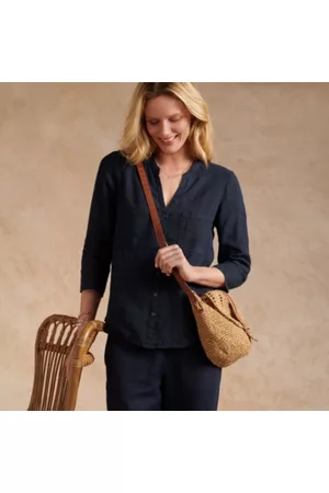 The White Company Women Shirts - Linen Rib-Side Shirt, , 8