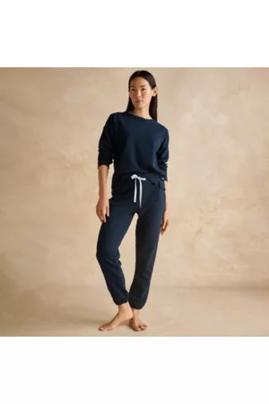 The White Company Women Sweatpants - Organic Cotton Loopback Cuffed Joggers, , S