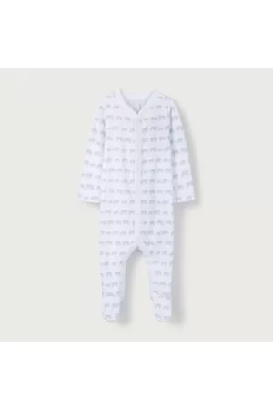 The White Company Sleepsuits - Organic Cotton Elephant Trail Sleepsuit (0–24mths), , 1-1 1/2Y