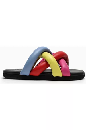 Moncler Women Slippers - Multicolour Jbraided sliders