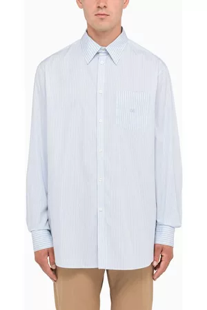 VALENTINO White and blue striped shirt