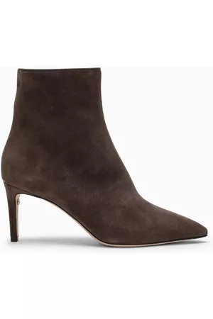 Salvatore Ferragamo Women Ankle Boots - Dove grey suede ankle boots