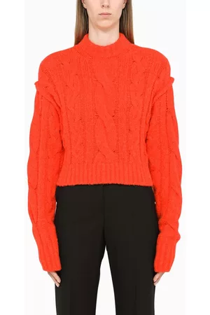 Sportmax Women Blouses - Cropped cable knit sweater