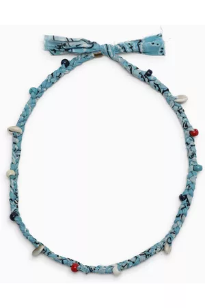 Alanui Blue cotton Bandana necklace