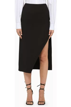 Alexander McQueen Women Pencil Skirts - Wool slit skirt