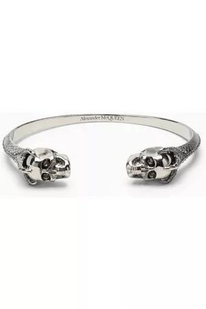 Alexander McQueen Men Bracelets - Skull bracelet antique effect
