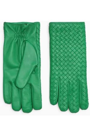 Bottega Veneta Woven leather gloves