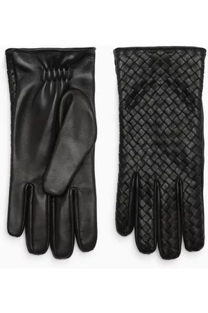Bottega Veneta Woven leather gloves