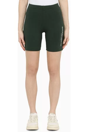 Sporty & Rich Logo-printed biker pant forest