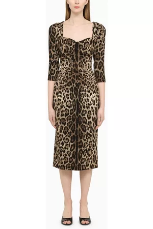 Dolce & Gabbana Animal bustier dress