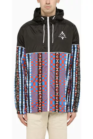 MARCELO BURLON Men Sports Jackets - /multicoloured windbreaker with logo