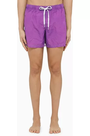 Sundek Golden Wave Violet nylon beach boxer shorts