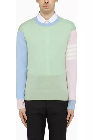 Thom Browne Colour-block sweater in wool