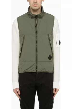 C.P. Company Men Waistcoats - Bronze green G.D.P. waistcoat