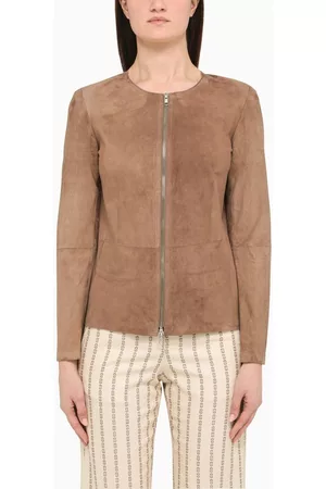 SWD by S.w.o.r.d. Women Leather Jackets - Suede short jacket