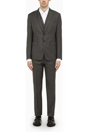 Dsquared2 Men Suits - Single-breasted striped London Suit