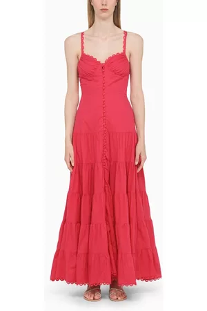 CHARO RUIZ IBIZA Women Graduation Dresses - Fuchsia Melia dress with flounces