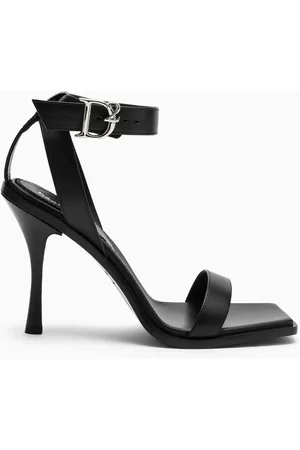 Dsquared2 Women Leather Sandals - High leather sandals with D2-buckle