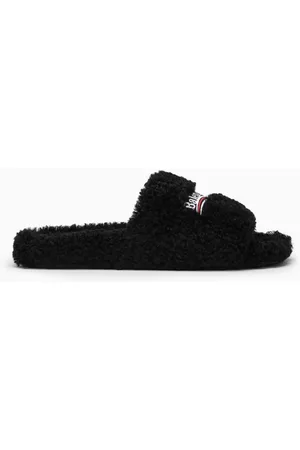 Balenciaga Men Sandals - Furry Slide thong