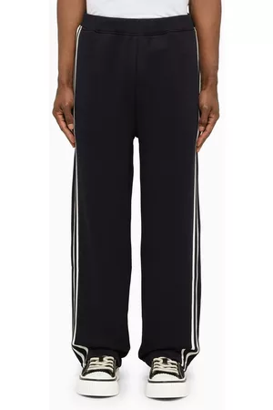 Ami Men Sports Pants - Navy sports trousers with bands