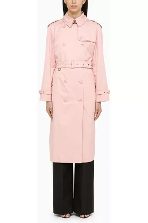 Burberry Women Trench Coats - Double-breasted cotton trench coat