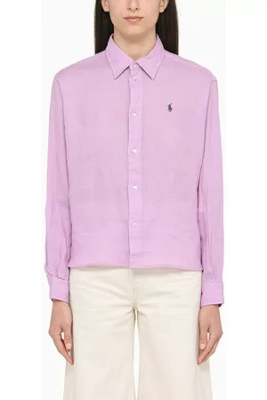 Ralph Lauren Women Shirts - Regular lilac linen shirt